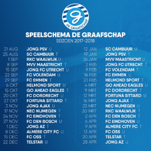 Definitief Speelschema De Graafschap Seizoen 2017-2018 - De Graafschap